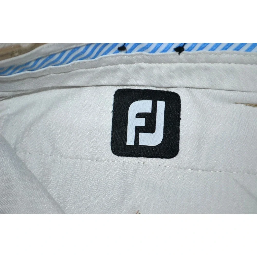 FOOTJOY Men's Flat‎ Front Casual Performance Golf Pants SIZE 36/34 Tan